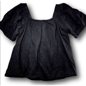 Women's Maurices Black Square Neck Blouse XL